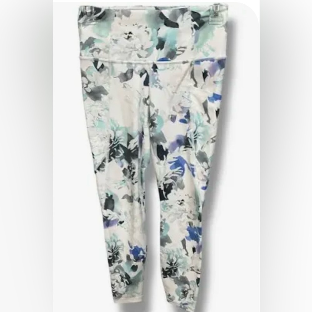Athleta Elation Peony Floral Tights Sz L